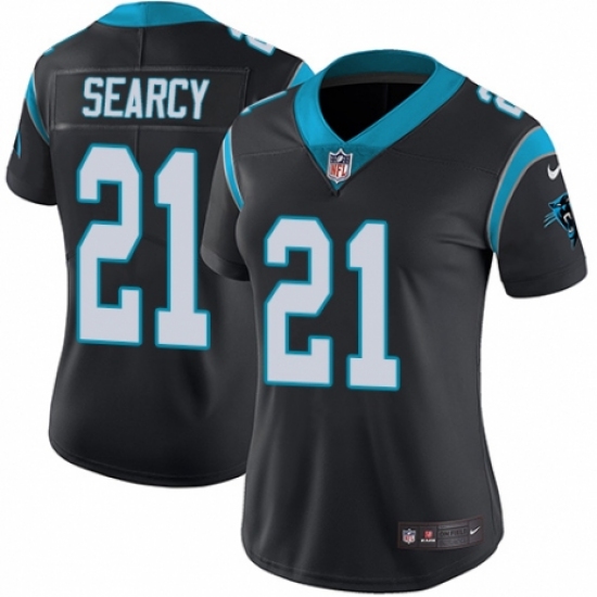 Women's Nike Carolina Panthers #21 Da'Norris Searcy Black Team Color Vapor Untouchable Limited Player NFL Jersey - Ujersey