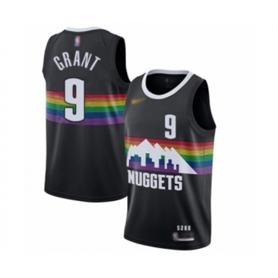 Women's Denver Nuggets #9 Jerami Grant Swingman Black Basketball Jersey - 2019-20 City Edition - Ujersey