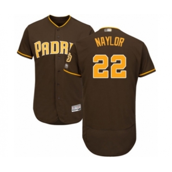 Men's San Diego Padres #22 Josh Naylor Brown Alternate Flex Base Authentic Collection Baseball Player Jersey - Ujersey