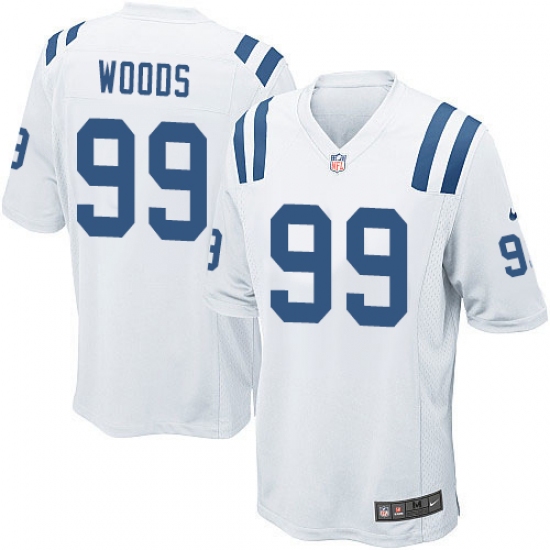 Men's Nike Indianapolis Colts #99 Al Woods Game White NFL Jersey - Ujersey