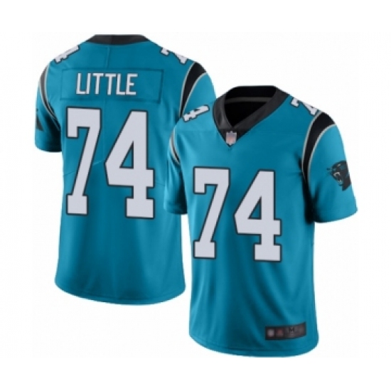 Men's Carolina Panthers #74 Greg Little Blue Alternate Vapor Untouchable Limited Player Football Jersey - Ujersey