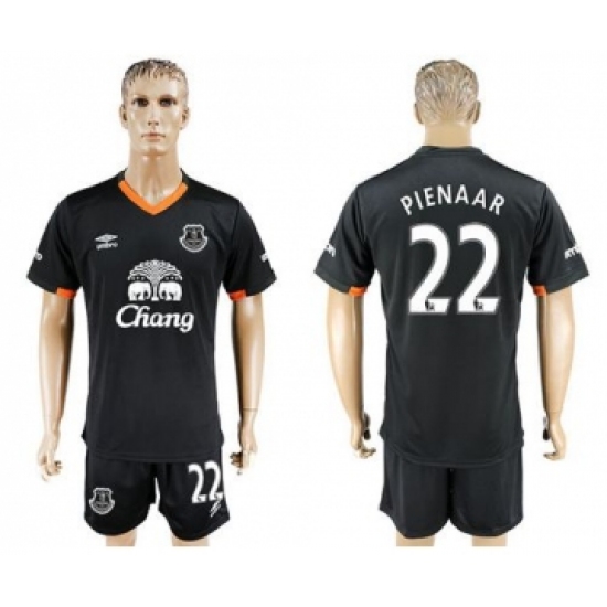 Everton #22 Pienaar Away Soccer Club Jersey