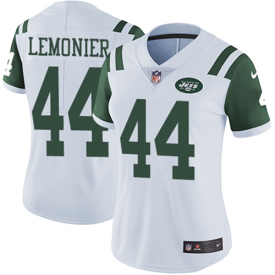 Women's Nike New York Jets #44 Corey Lemonier Elite White NFL Jersey - Ujersey
