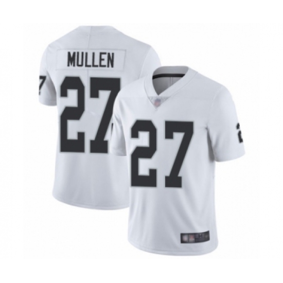 Youth Oakland Raiders #27 Trayvon Mullen White Vapor Untouchable Limited Player Football Jersey