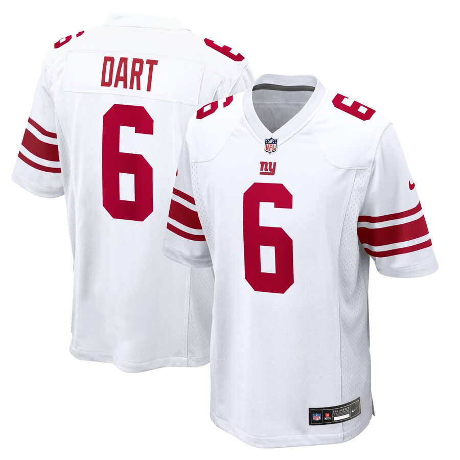 Men's New York Giants Jaxson Dart Nike White Game Jersey - Ujersey