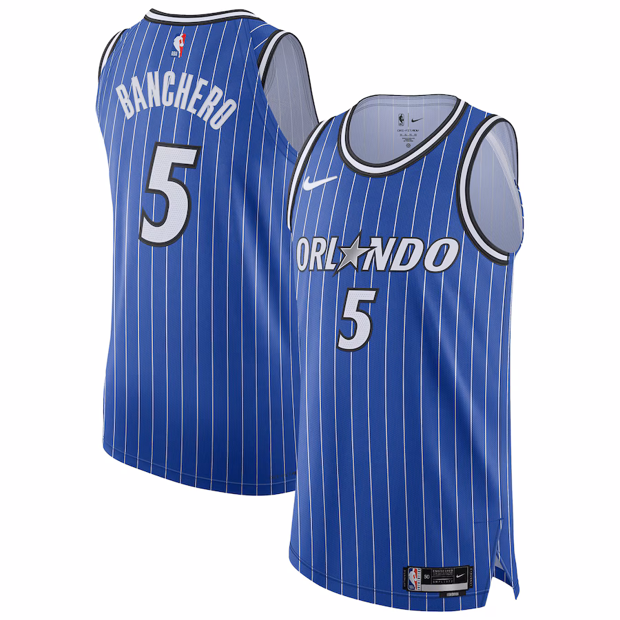 Men's Orlando Magic Paolo Banchero Nike Blue Authentic Player Jersey - Icon Edition - Ujersey