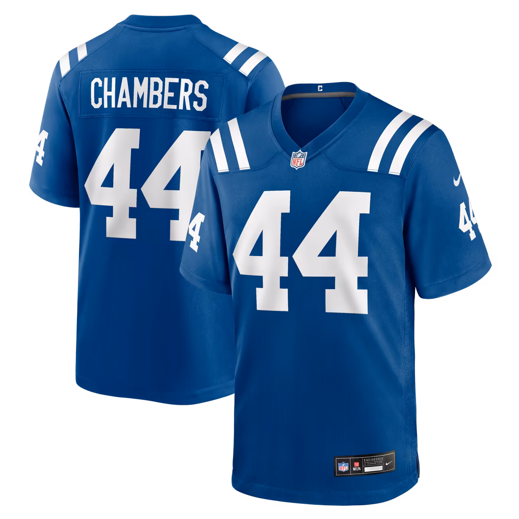 Men's Indianapolis Colts Tahj Chambers Nike Royal Team Game Jersey - U-jersey