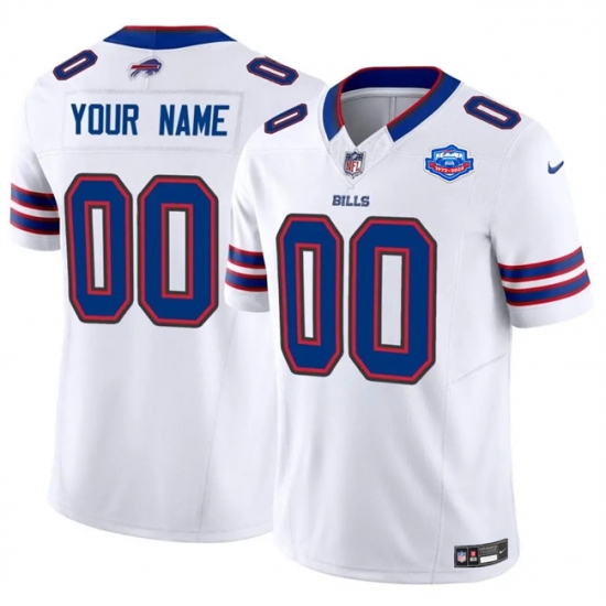 Men's Buffalo Bills Active Player Custom White 2025 F.U.S.E. With Farewell Patch Vapor Untouchable Limited Football Stitched Jersey - Ujersey