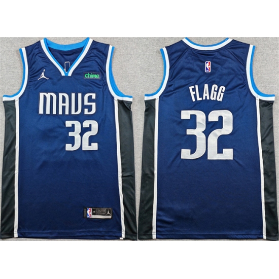 Men's Dallas Mavericks #32 Cooper Flagg Navy 2025 Statement Edition Stitched Basketball Jersey - Ujersey