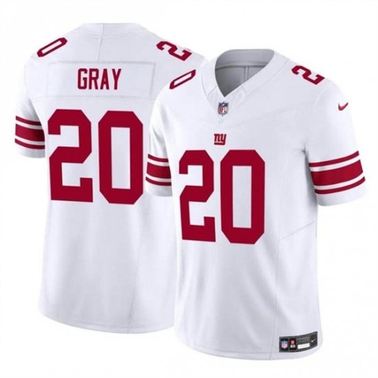 Men's New York Giants #20 Eric Gray White 2023 F.U.S.E. Vapor Untouchable Limited Football Stitched Jersey - Ujersey