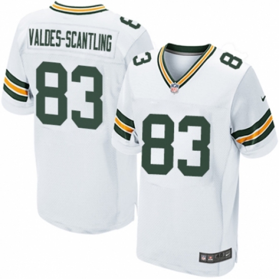 Men's Nike Green Bay Packers #83 Marquez Valdes-Scantling Elite White NFL Jersey - Ujersey