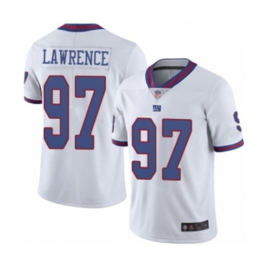 Men's New York Giants #97 Dexter Lawrence Elite White Rush Vapor Untouchable Football Jersey - Ujersey