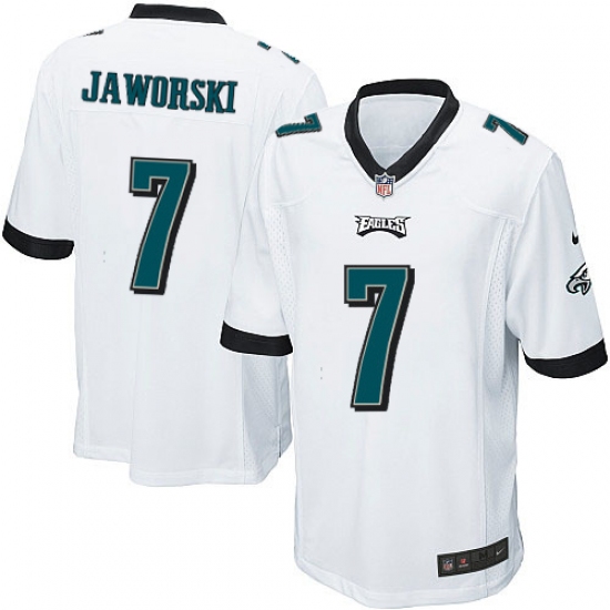 Men's Nike Philadelphia Eagles #7 Ron Jaworski Game White NFL Jersey - Ujersey