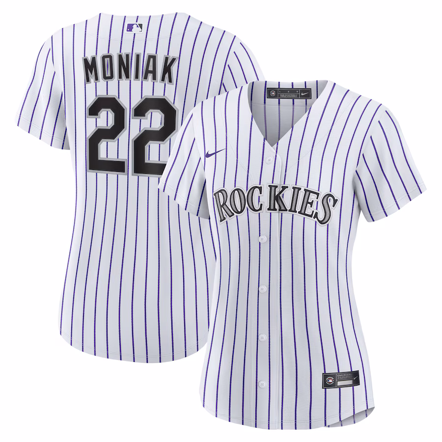 Women's Colorado Rockies Mickey Moniak Nike White Home Replica Jersey - Ujersey