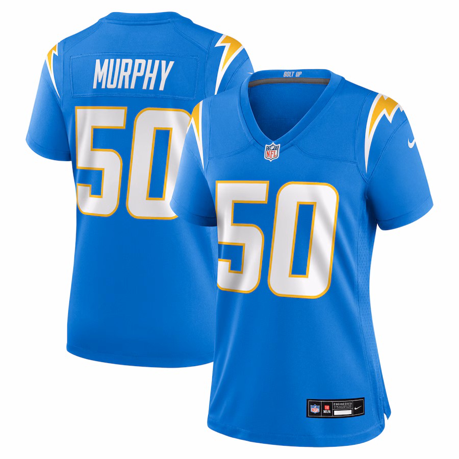 Women's Los Angeles Chargers Caleb Murphy Nike Powder Blue Team Game Jersey - Ujersey