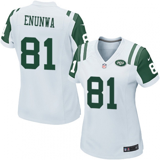 Women's Nike New York Jets #81 Quincy Enunwa Game White NFL Jersey - Ujersey