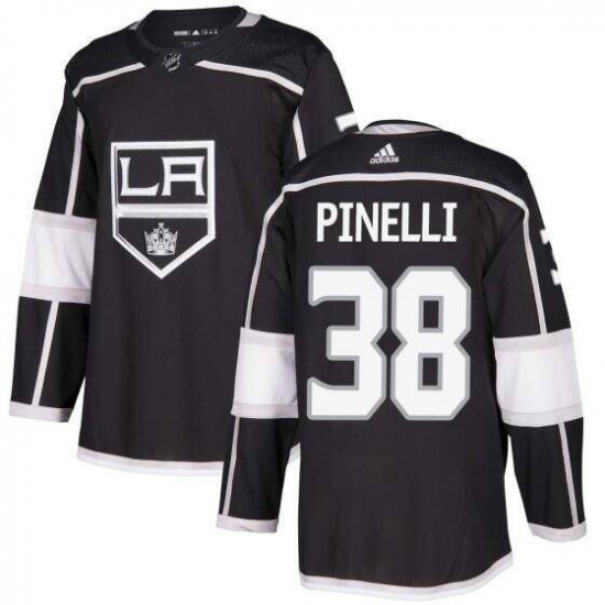 Men's Los Angeles Kings #38 Francesco Pinelli Black Stitched Hockey Jersey - Ujersey