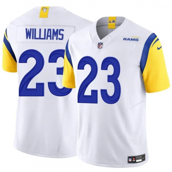 Men's Los Angeles Rams #23 Kyren Williams White 2024 Vapor Untouchable Stitched Football Jersey - Ujersey