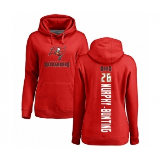 Football Women's Tampa Bay Buccaneers #26 Sean Murphy-Bunting Red Backer Pullover Hoodie - Ujersey