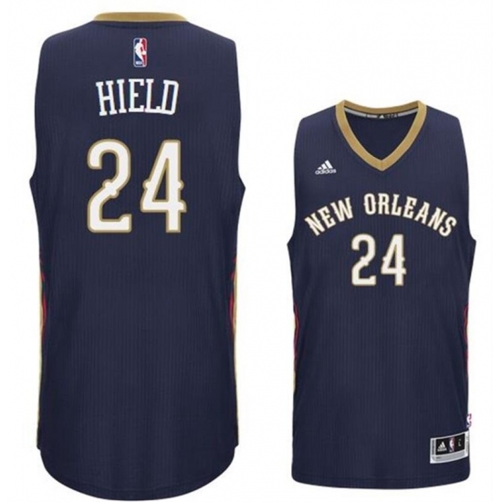 New Orleans Pelicans #24 Buddy Heild 2016 Road Navy New Swingman Jersey - Ujersey