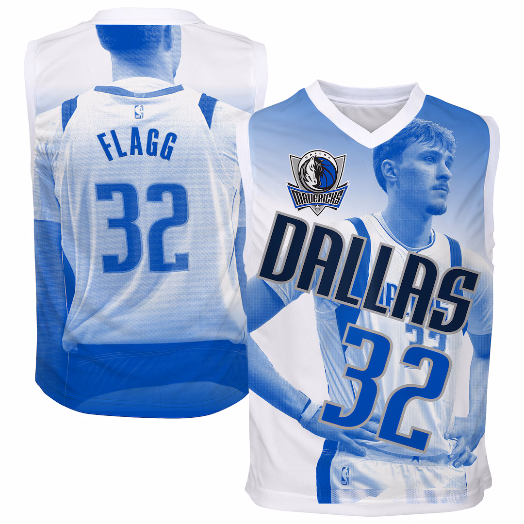 Youth Dallas Mavericks Cooper Flagg Outerstuff Blue Hometown Fashion Jersey - Ujersey