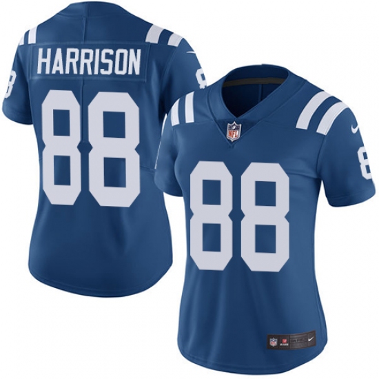 Women's Nike Indianapolis Colts #88 Marvin Harrison Royal Blue Team Color Vapor Untouchable Limited Player NFL Jersey - Ujersey