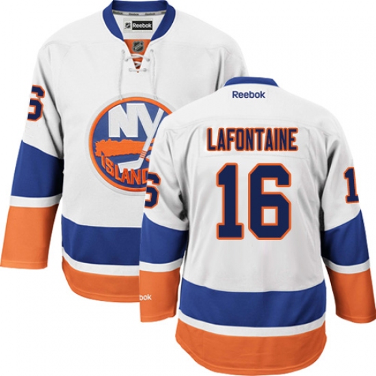 Women's Reebok New York Islanders #16 Pat LaFontaine Authentic White Away NHL Jersey - Ujersey