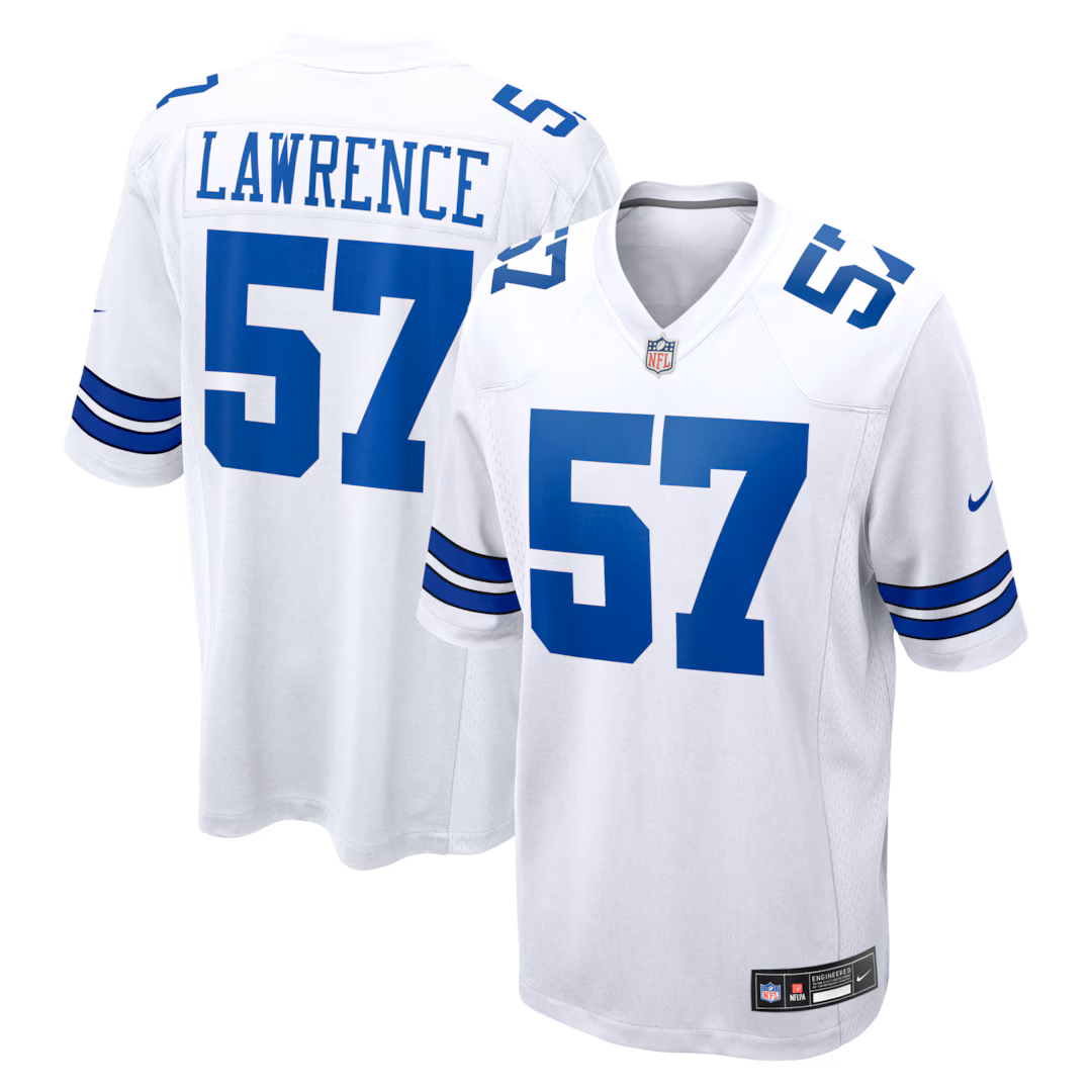 Men's Dallas Cowboys Malachi Lawrence Nike White Game Jersey - Ujersey