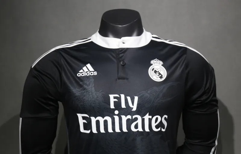 Real Madrid Retro Jersey Third Away Long Sleeve Soccer Shirt 2014/15