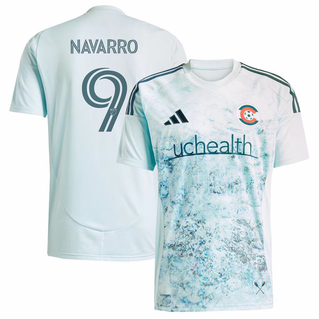 Men's Colorado Rapids Rafael Navarro adidas Green 2025 Headwaters Replica Player Jersey - Ujersey NHL
