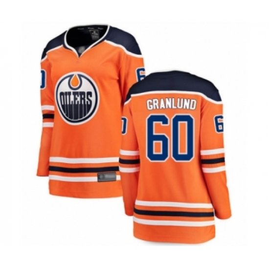 Women's Edmonton Oilers #60 Markus Granlund Authentic Orange Home Fanatics Branded Breakaway Hockey Jersey - Ujersey