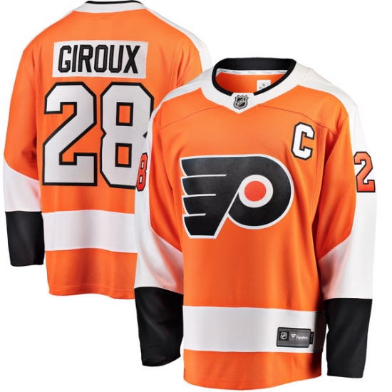 Youth Philadelphia Flyers #28 Claude Giroux Fanatics Branded Orange Home Breakaway NHL Jersey - Ujersey