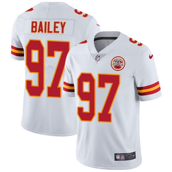 Youth Nike Kansas City Chiefs #97 Allen Bailey White Vapor Untouchable Limited Player NFL Jersey - Ujersey
