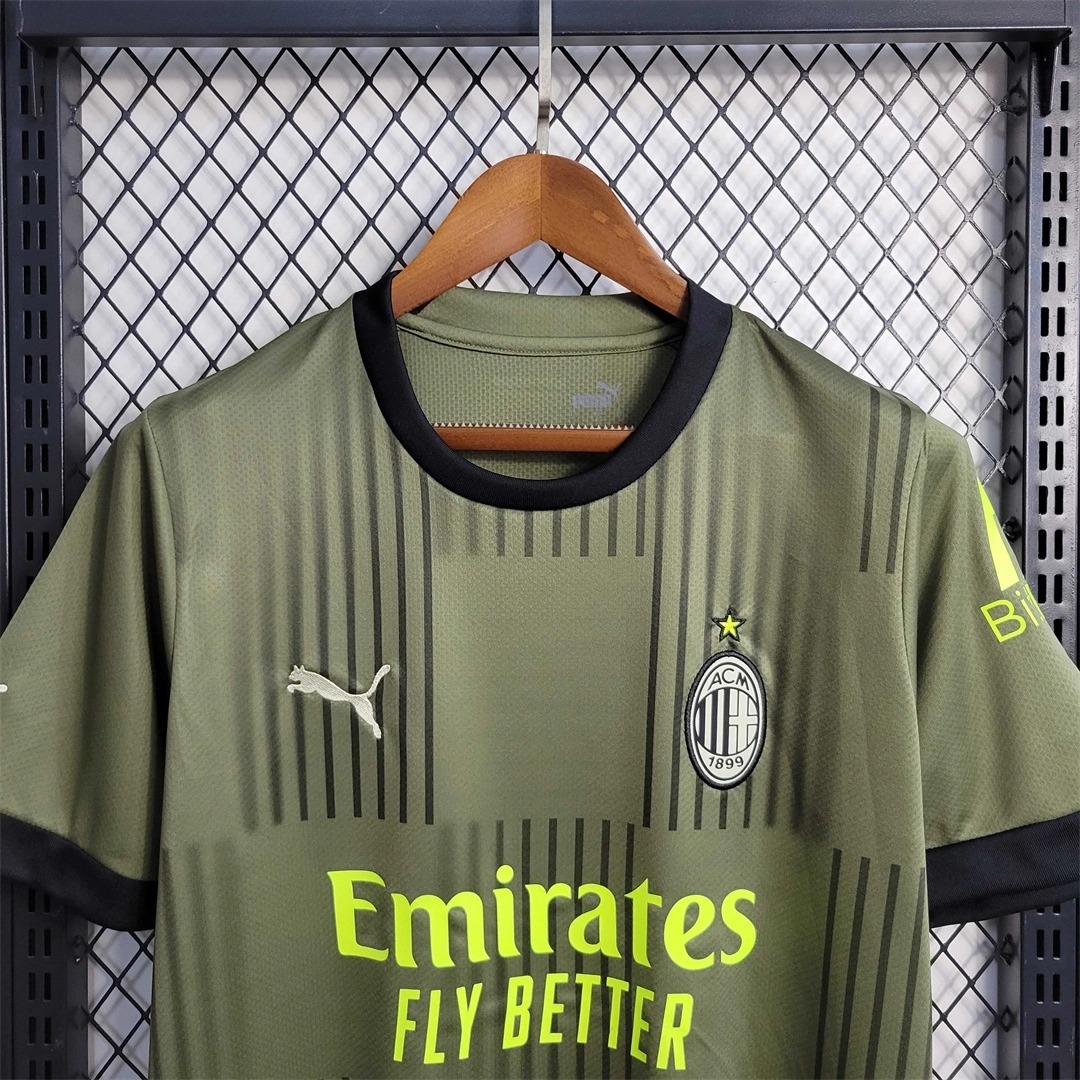 AC Milan Retro Soccer Jersey Third Away Custom Shirt 2022/23 - ujerseystore