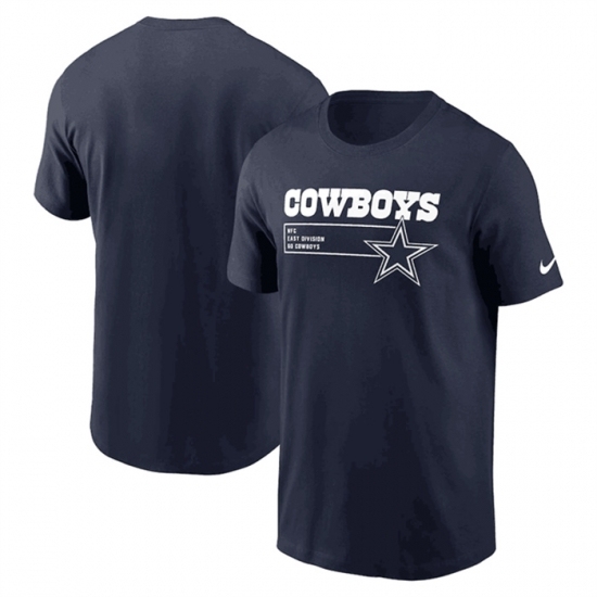 Men's Dallas Cowboys Navy Division Essential T Shirt - Ujersey