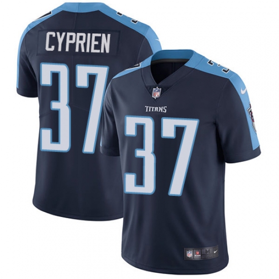 Youth Nike Tennessee Titans #37 Johnathan Cyprien Navy Blue Alternate Vapor Untouchable Limited Player NFL Jersey - Ujersey