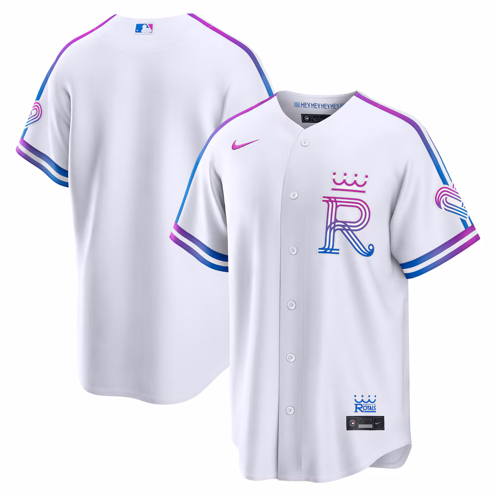 Men's Kansas City Royals Nike White 2026 City Connect Stadium Jersey