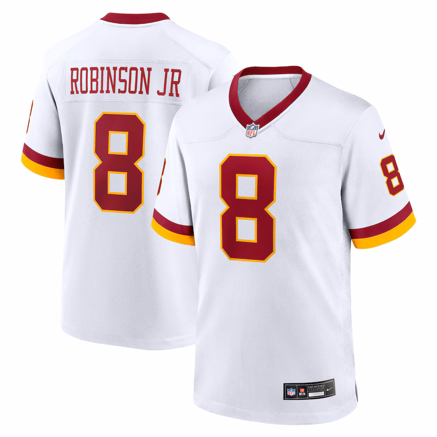 Men's Washington Commanders Brian Robinson Jr. Nike White Alternate Game Jersey - Ujersey