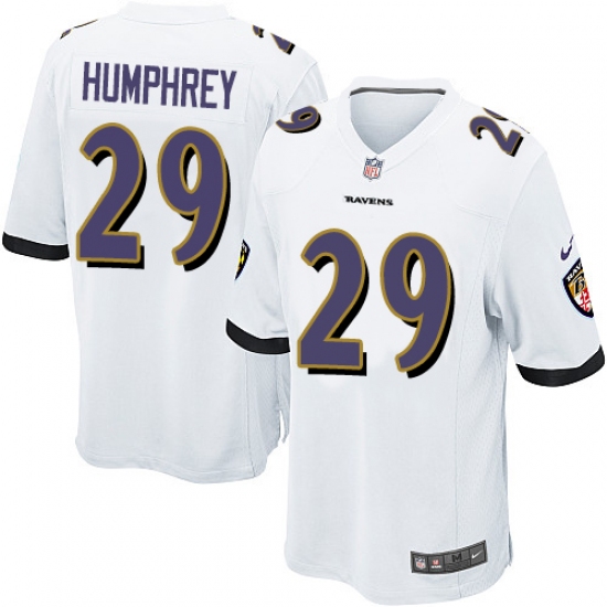 Men's Nike Baltimore Ravens #29 Marlon Humphrey Game White NFL Jersey - Ujersey