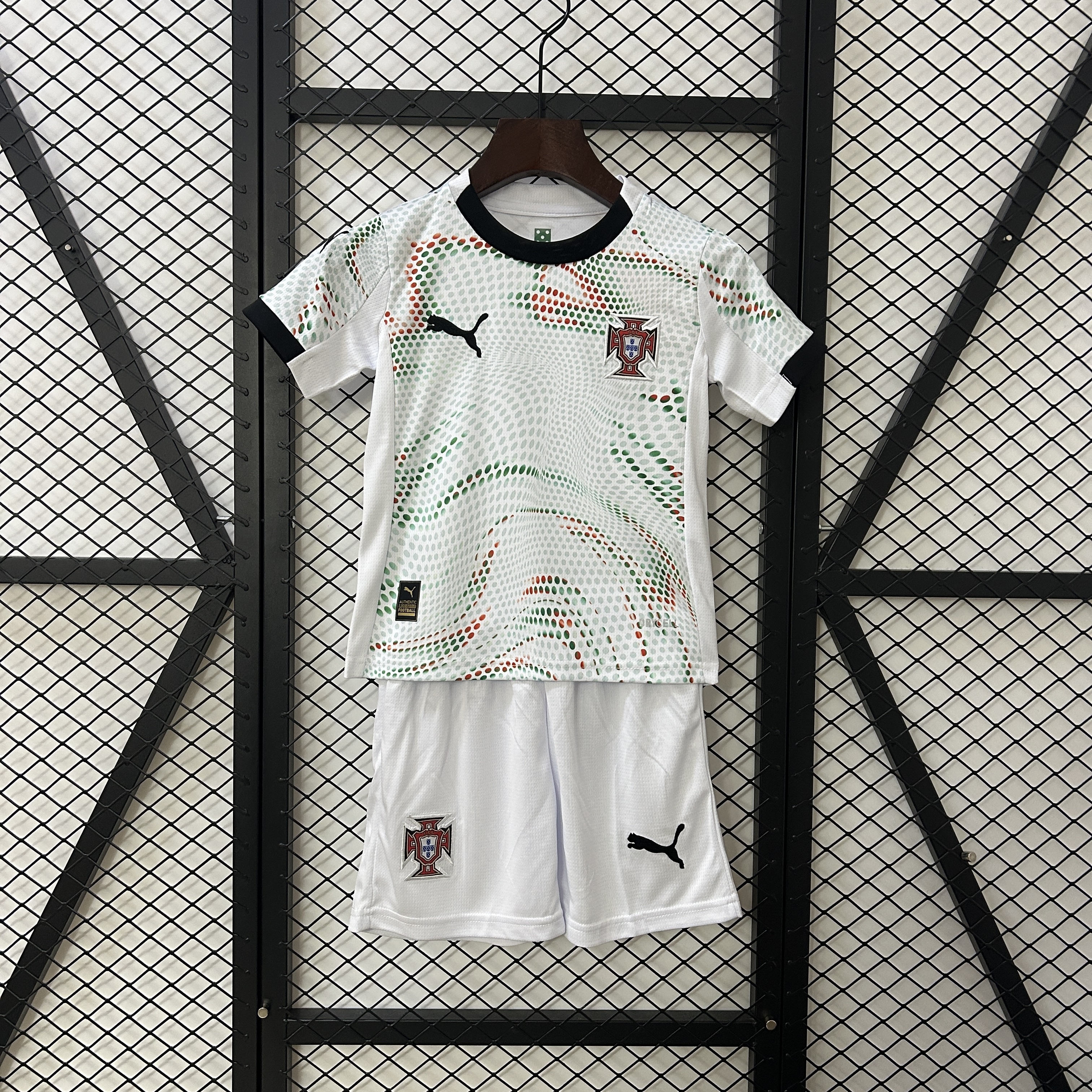 Portugal Away Football Uniform Kids Kit Jersey+Shorts 2025 - Ujersey NHL