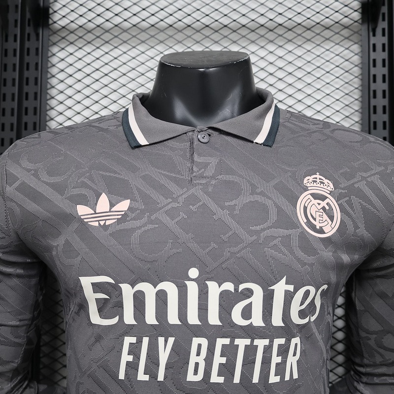 Real Madrid Soccer Jersey Third Away Shirt Long Sleeve 2024/25 - U-jersey