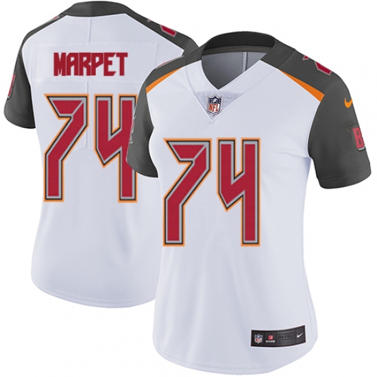 Women's Nike Tampa Bay Buccaneers #74 Ali Marpet Elite White NFL Jersey - Ujersey