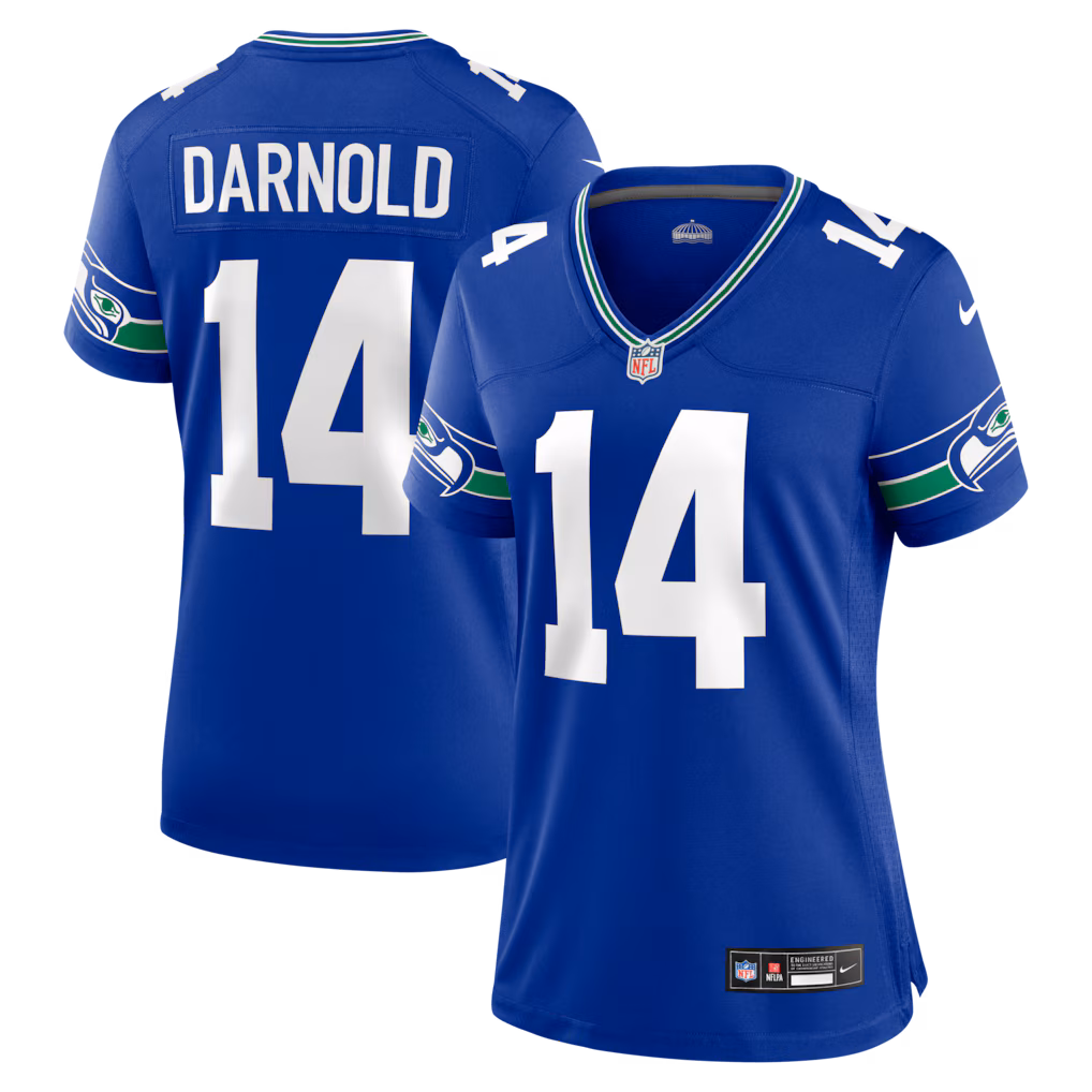 Women's Seattle Seahawks Sam Darnold Nike Royal Alternate Game Jersey