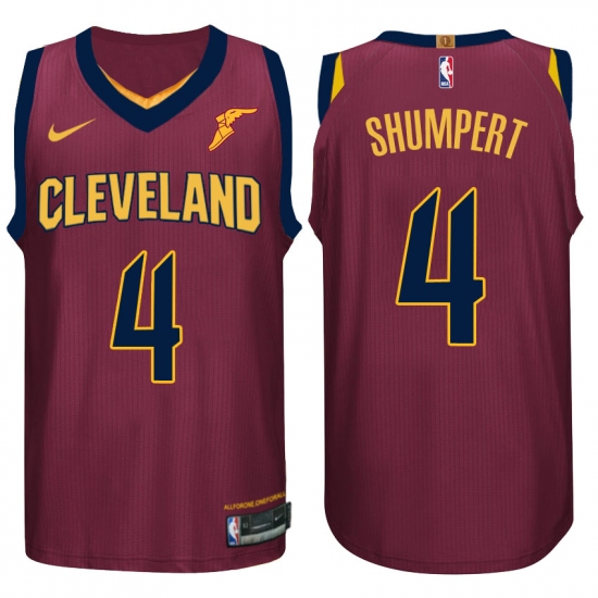 Nike NBA Cleveland Cavaliers #4 Iman Shumpert Jersey 2017-18 New Season Wine Red Jersey - Ujersey