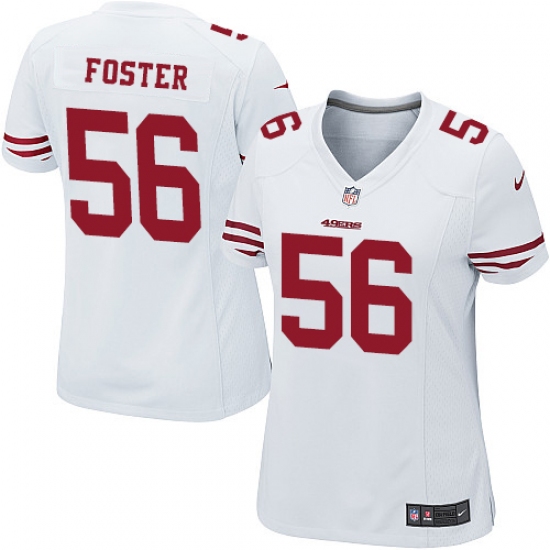 Women's Nike San Francisco 49ers #56 Reuben Foster Game White NFL Jersey - Ujersey