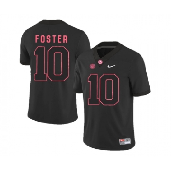 Alabama Crimson Tide 10 Reuben Foster Black College Football Jersey - Ujersey