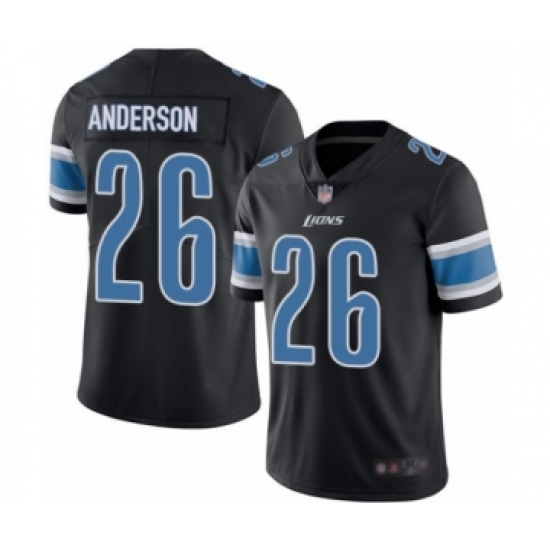 Men's Detroit Lions #26 C.J. Anderson Limited Black Rush Vapor Untouchable Football Jersey - Ujersey