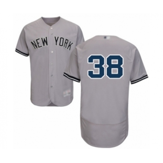 Men's New York Yankees #38 Cameron Maybin Grey Road Flex Base Authentic Collection Baseball Jersey - Ujersey