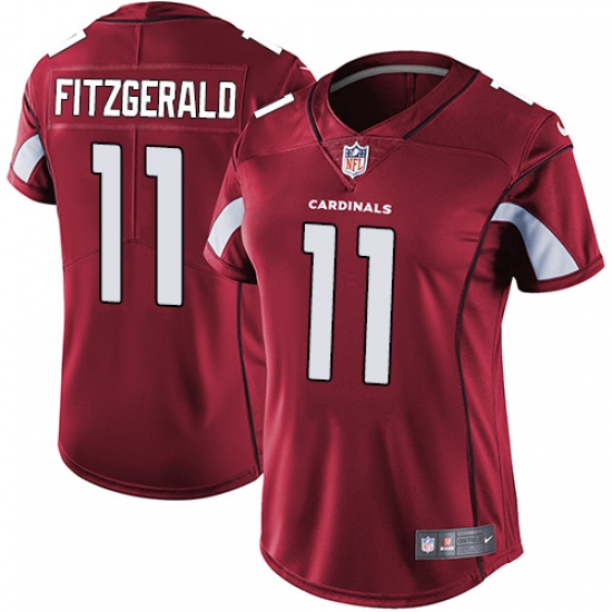 Women's Nike Arizona Cardinals #11 Larry Fitzgerald Red Team Color Vapor Untouchable Limited Player NFL Jersey - Ujersey