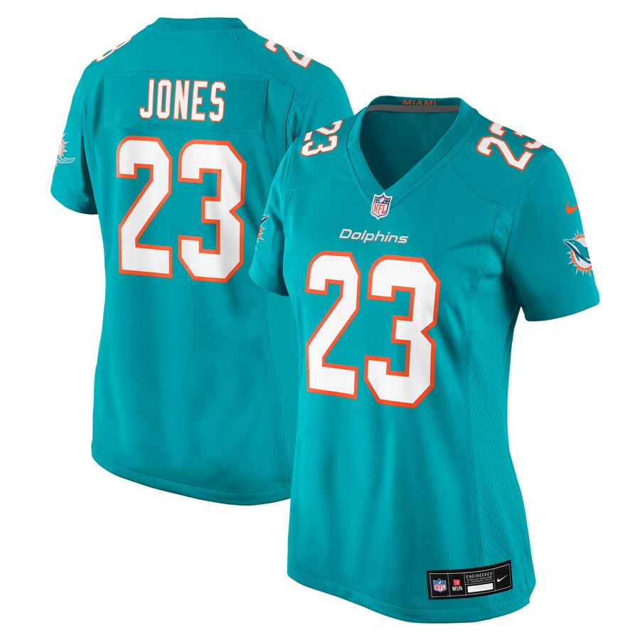 Women's Miami Dolphins Jack Jones Nike Aqua Team Game Jersey - Ujersey NHL